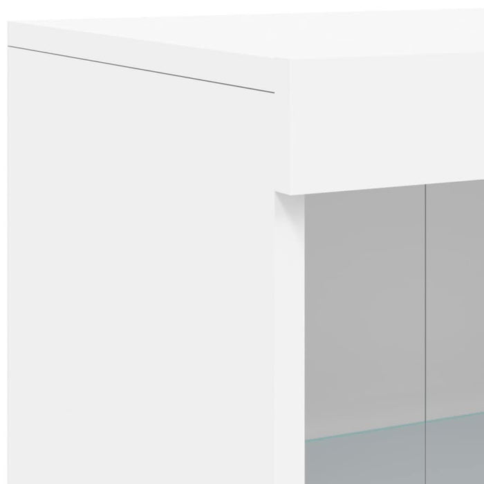 Servantă cu lumini LED, alb, 181,5x37x100 cm - WALTI WALTI