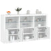 Servantă cu lumini LED, alb, 181,5x37x100 cm - WALTI WALTI