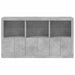 Servantă cu lumini LED, gri beton, 181,5x37x100 cm - WALTI WALTI