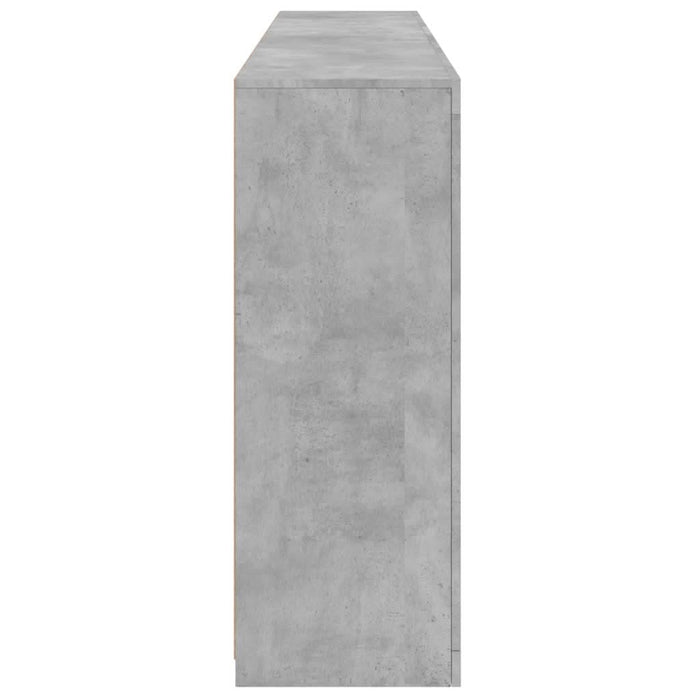 Servantă cu lumini LED, gri beton, 181,5x37x100 cm - WALTI WALTI