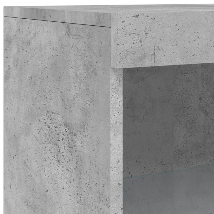 Servantă cu lumini LED, gri beton, 181,5x37x100 cm - WALTI WALTI
