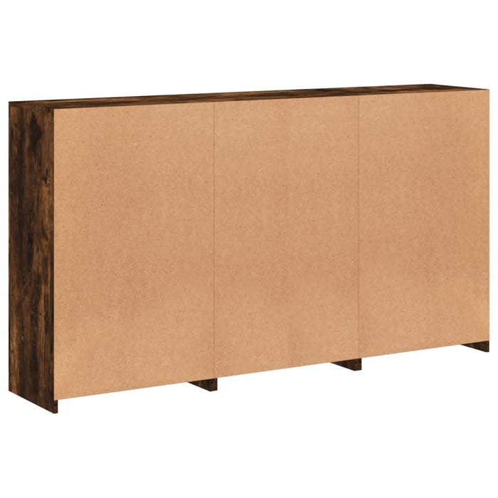 Servantă cu lumini LED, stejar fumuriu, 181,5x37x100 cm - WALTI WALTI
