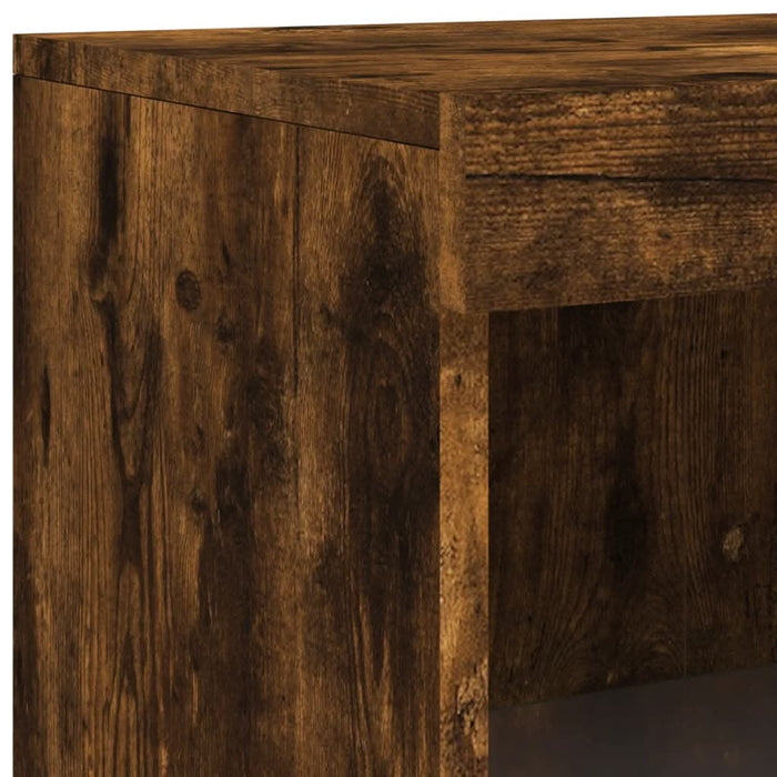 Servantă cu lumini LED, stejar fumuriu, 181,5x37x100 cm - WALTI WALTI