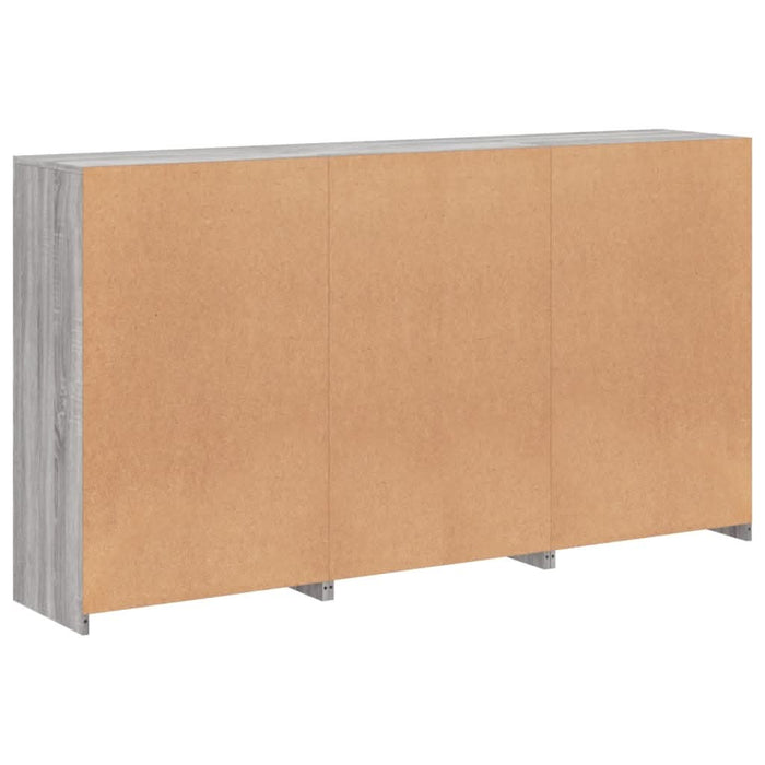 Servantă cu lumini LED, gri sonoma, 181,5x37x100 cm - WALTI WALTI
