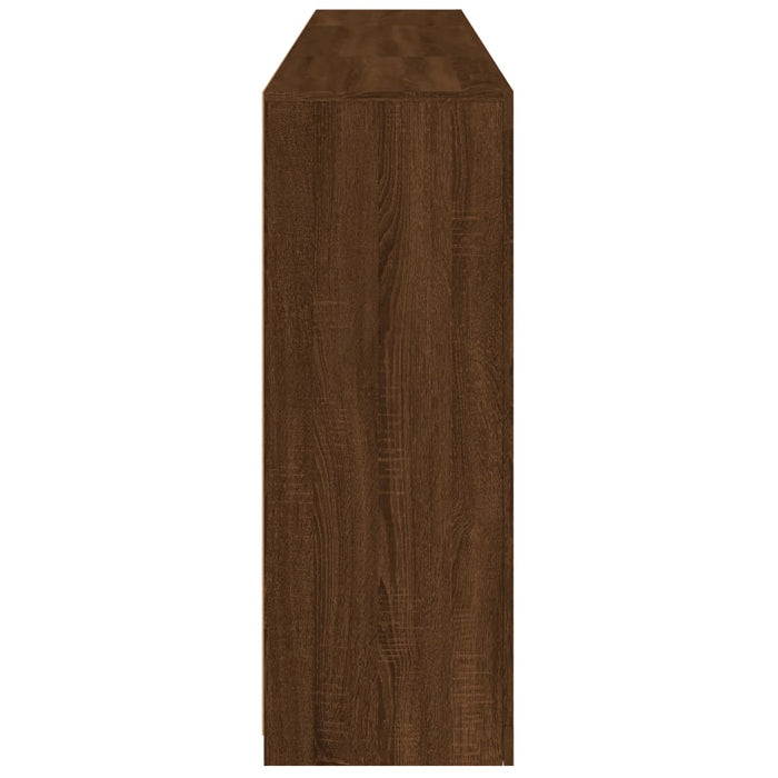 Servantă cu lumini LED, stejar maro, 202x37x100 cm WALTI
