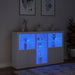Servantă cu lumini LED, alb, 162x37x100 cm - WALTI WALTI