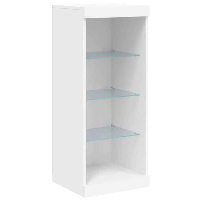 Servantă cu lumini LED, alb, 162x37x100 cm - WALTI WALTI