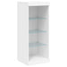 Servantă cu lumini LED, alb, 162x37x100 cm - WALTI WALTI