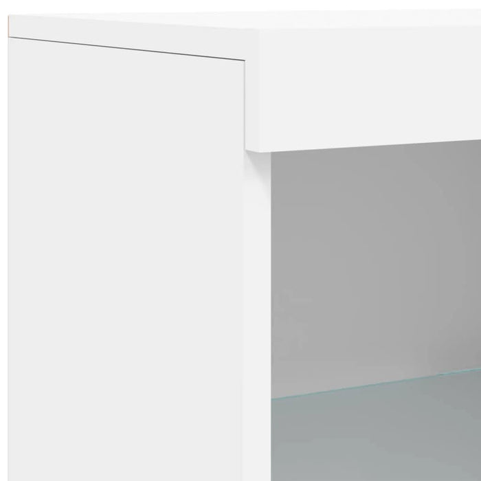 Servantă cu lumini LED, alb, 162x37x100 cm - WALTI WALTI
