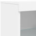 Servantă cu lumini LED, alb, 162x37x100 cm - WALTI WALTI