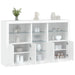 Servantă cu lumini LED, alb, 162x37x100 cm - WALTI WALTI