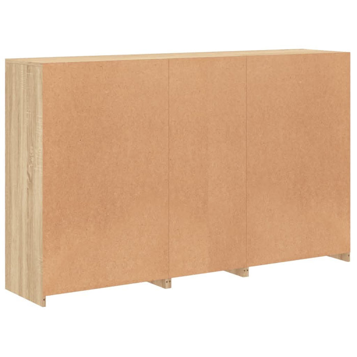 Servantă cu lumini LED, stejar sonoma, 162x37x100 cm - WALTI WALTI