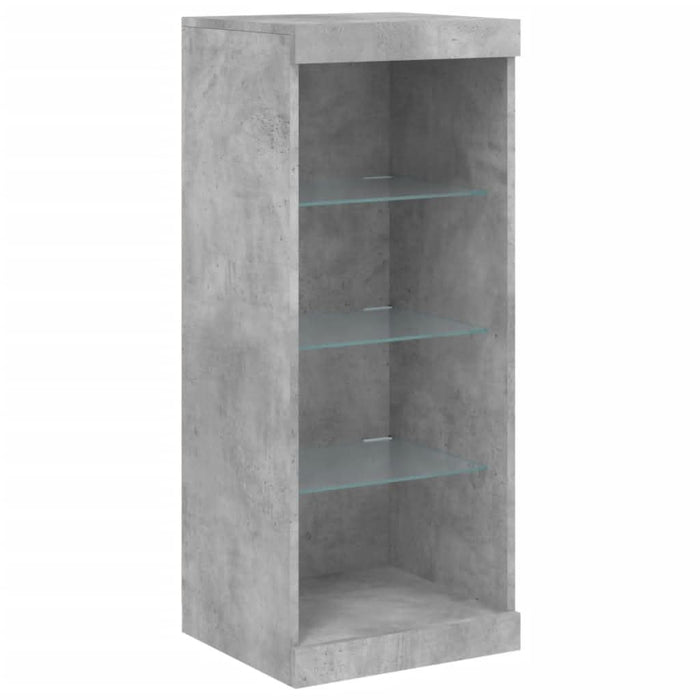 Servantă cu lumini LED, gri beton, 162x37x100 cm - WALTI WALTI