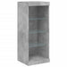 Servantă cu lumini LED, gri beton, 162x37x100 cm - WALTI WALTI