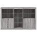 Servantă cu lumini LED, gri sonoma, 162x37x100 cm - WALTI WALTI