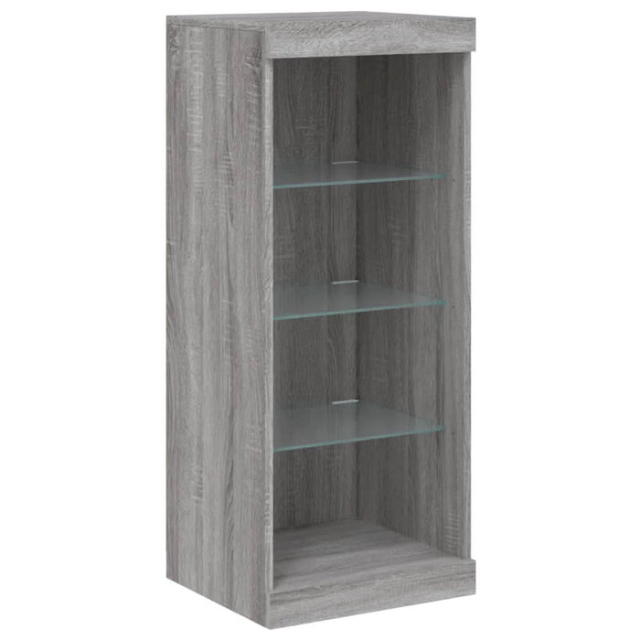 Servantă cu lumini LED, gri sonoma, 162x37x100 cm - WALTI WALTI