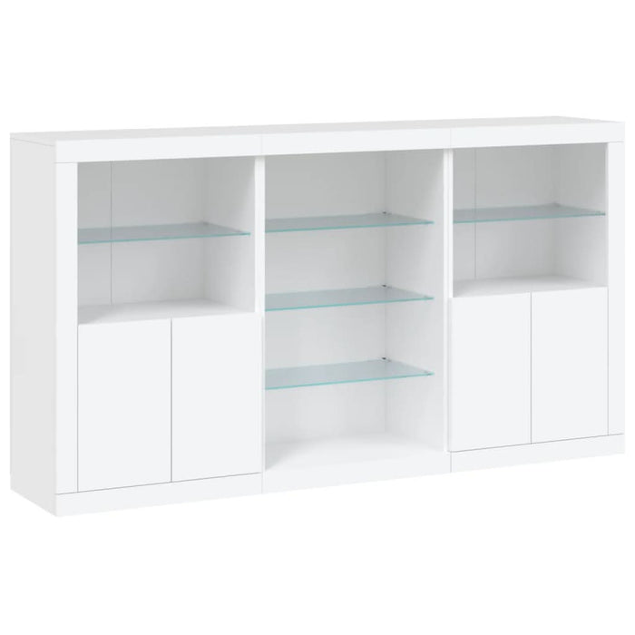 Servantă cu lumini LED, alb, 181,5x37x100 cm - WALTI WALTI