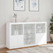 Servantă cu lumini LED, alb, 181,5x37x100 cm - WALTI WALTI