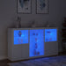 Servantă cu lumini LED, alb, 181,5x37x100 cm - WALTI WALTI