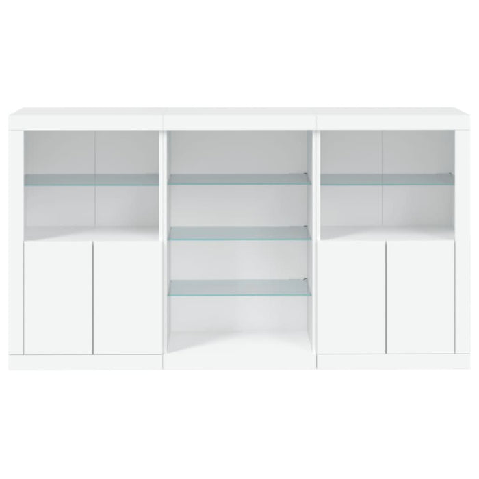 Servantă cu lumini LED, alb, 181,5x37x100 cm - WALTI WALTI