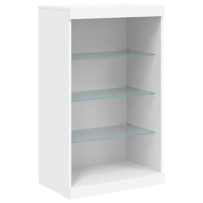 Servantă cu lumini LED, alb, 181,5x37x100 cm - WALTI WALTI