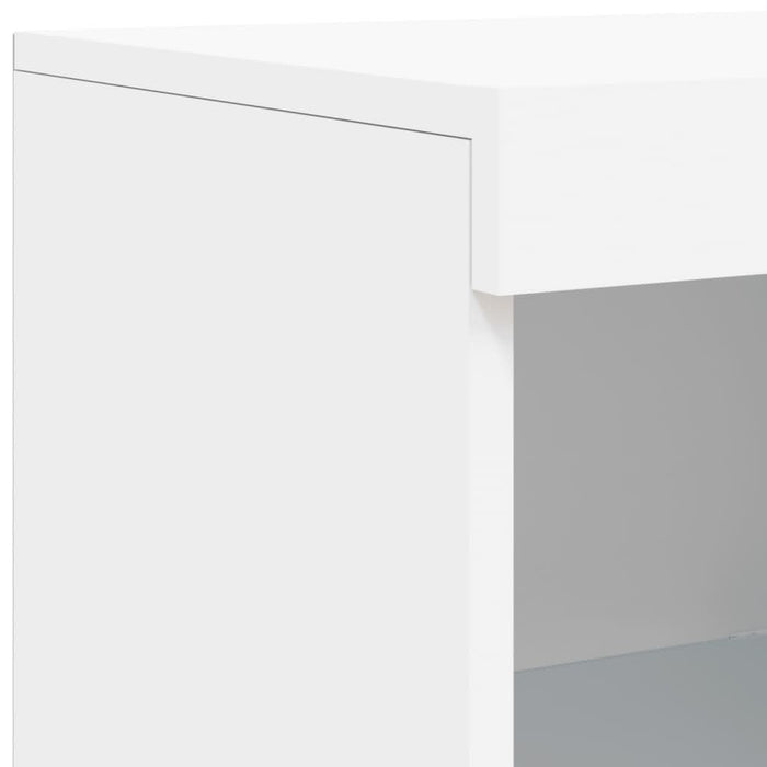 Servantă cu lumini LED, alb, 181,5x37x100 cm - WALTI WALTI