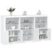 Servantă cu lumini LED, alb, 181,5x37x100 cm - WALTI WALTI
