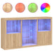 Servantă cu lumini LED, stejar sonoma, 181,5x37x100 cm - WALTI WALTI