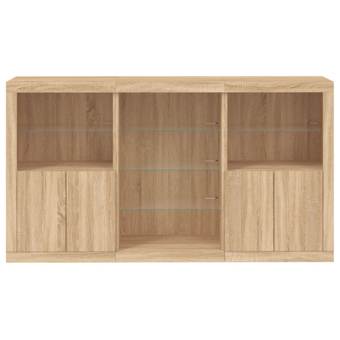 Servantă cu lumini LED, stejar sonoma, 181,5x37x100 cm - WALTI WALTI