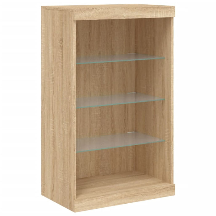 Servantă cu lumini LED, stejar sonoma, 181,5x37x100 cm - WALTI WALTI