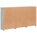 Servantă cu lumini LED, gri beton, 181,5x37x100 cm - WALTI WALTI