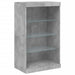Servantă cu lumini LED, gri beton, 181,5x37x100 cm - WALTI WALTI