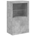 Servantă cu lumini LED, gri beton, 181,5x37x100 cm - WALTI WALTI