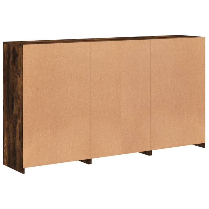 Servantă cu lumini LED, stejar fumuriu, 181,5x37x100 cm - WALTI WALTI