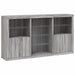 Servantă cu lumini LED, gri sonoma, 181,5x37x100 cm - WALTI WALTI