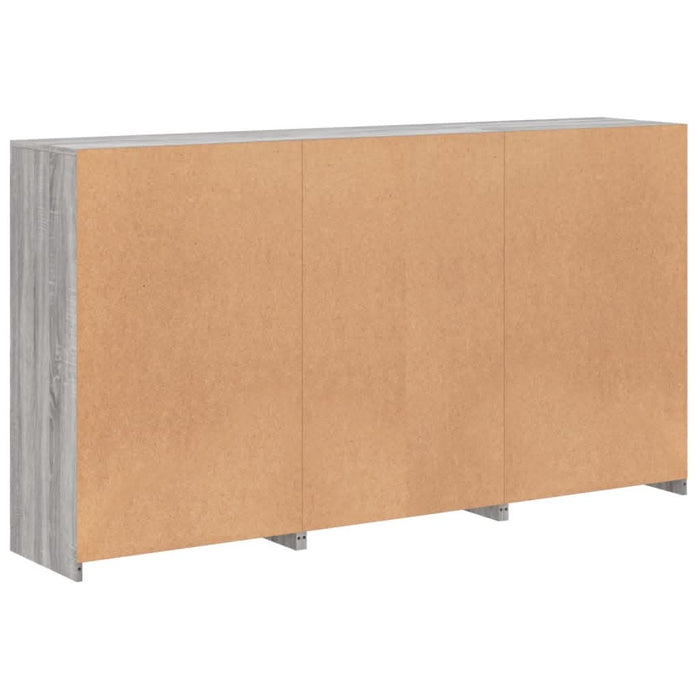 Servantă cu lumini LED, gri sonoma, 181,5x37x100 cm - WALTI WALTI