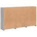 Servantă cu lumini LED, gri sonoma, 181,5x37x100 cm - WALTI WALTI