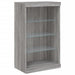 Servantă cu lumini LED, gri sonoma, 181,5x37x100 cm - WALTI WALTI