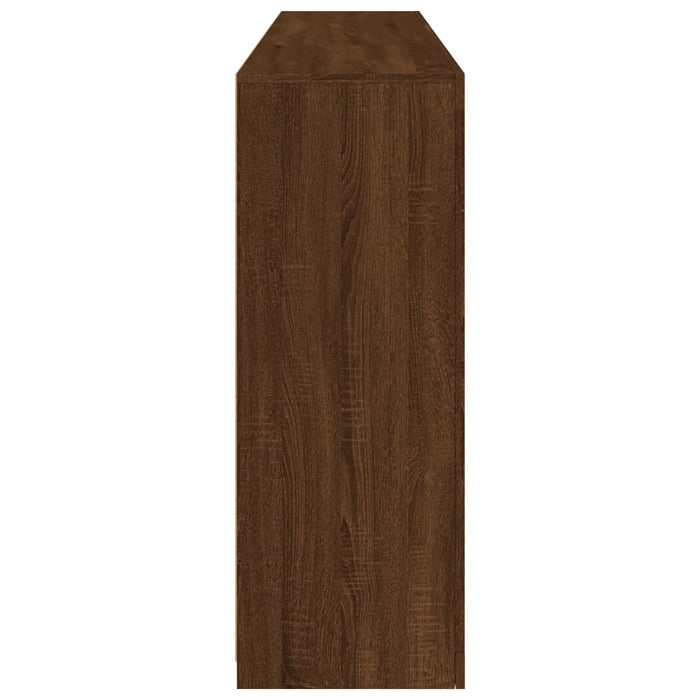 Servantă cu lumini LED, stejar maro, 181,5x37x100 cm WALTI