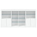 Servantă cu lumini LED, alb, 202x37x100 cm - WALTI WALTI