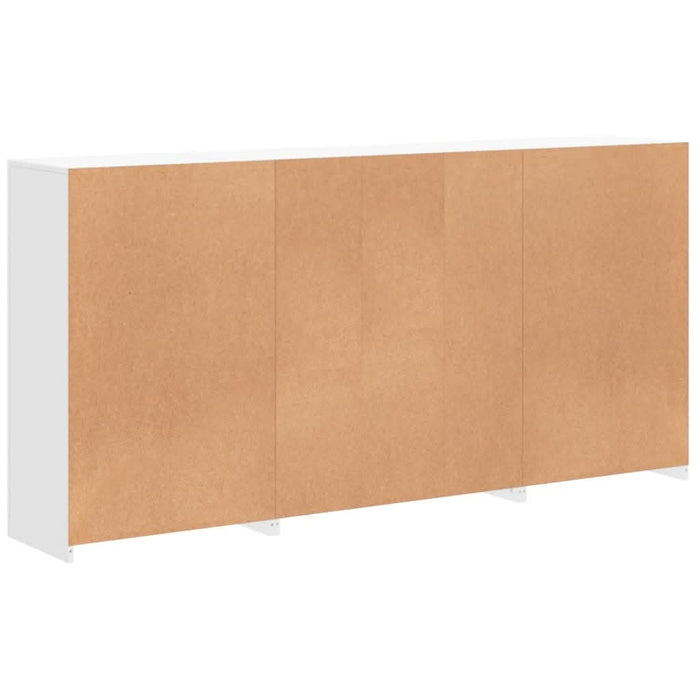 Servantă cu lumini LED, alb, 202x37x100 cm - WALTI WALTI