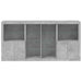 Servantă cu lumini LED, gri beton, 202x37x100 cm - WALTI WALTI