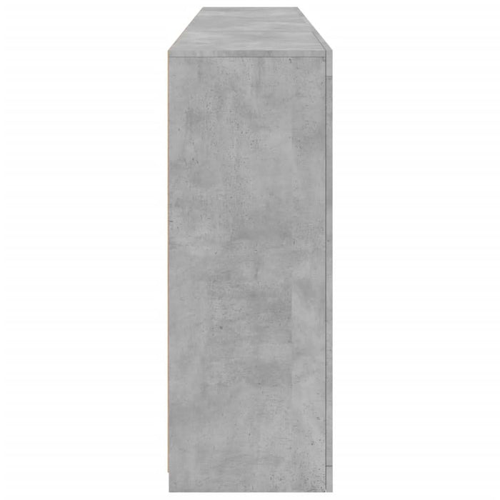 Servantă cu lumini LED, gri beton, 202x37x100 cm - WALTI WALTI