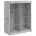 Servantă cu lumini LED, gri beton, 202x37x100 cm - WALTI WALTI