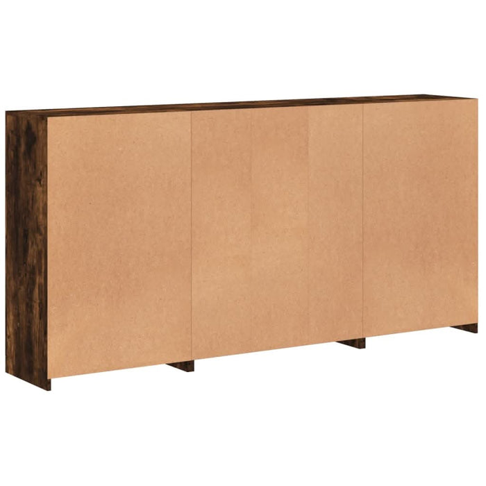 Servantă cu lumini LED, stejar fumuriu, 202x37x100 cm - WALTI WALTI
