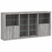 Servantă cu lumini LED, gri sonoma, 202x37x100 cm - WALTI WALTI