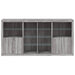 Servantă cu lumini LED, gri sonoma, 202x37x100 cm - WALTI WALTI
