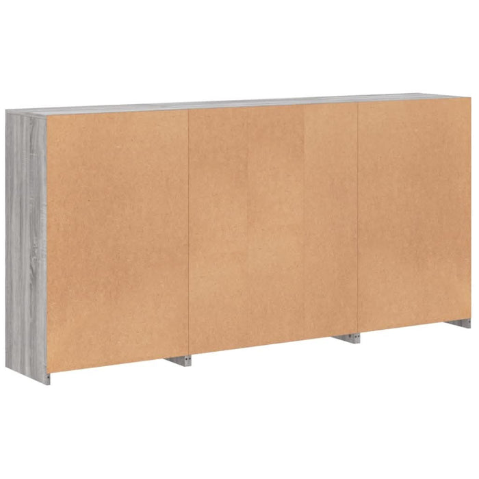 Servantă cu lumini LED, gri sonoma, 202x37x100 cm - WALTI WALTI
