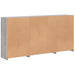 Servantă cu lumini LED, gri sonoma, 202x37x100 cm - WALTI WALTI