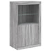 Servantă cu lumini LED, gri sonoma, 202x37x100 cm - WALTI WALTI